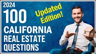 California Real Estate Exam 2024 100 Questions with Explained Answers  Updated Edition [upl. by Yereffej441]