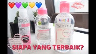 REVIEW  Bioderma vs Garnier vs Ponds Micellar Water  Micellar Water Terbaik [upl. by Odidnac]