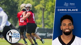 Saints WR Chris Olave on Developing Chemistry with Derek Carr  The Rich Eisen Show [upl. by Iliak]