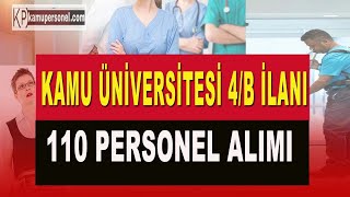 İnönü Üniversitesi 110 Sözleşmeli Personel Alım İlanı [upl. by Lochner313]