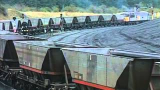 Merry Go Round  trains discharge coal at power station [upl. by Snider]