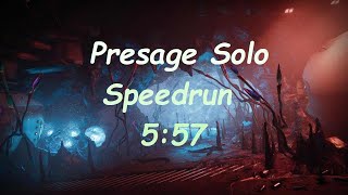 Presage Solo Speedrun World Record 557 [upl. by Aleb167]