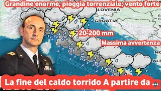 METEO ALLARME Addio estate Forti temporali distruggeranno queste aree in Italia [upl. by Quickel]