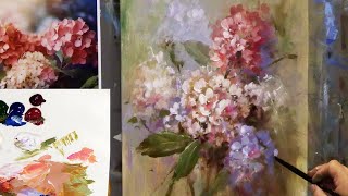 How to Paint Hydrangeas Using Causal Painting Techniques [upl. by Clementius543]