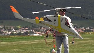 BIG INTERMESHING ROTORS RC TURBINE HELICOPTER MODEL KAMAN KMAX K1200 HEAVY LIFT TRANSPORTER [upl. by Theressa]