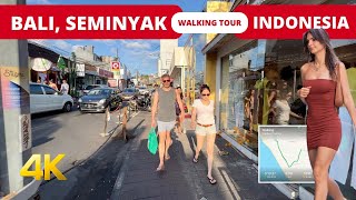 🇮🇩 WALK IN SEMINYAK BALI INDONESIA 2023 [upl. by Llertal]