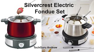 Silvercrest Electric Fondue Set SFE 1500 D3 REVIEW [upl. by Ahsimak]