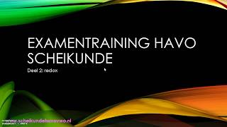 examentraining havo scheikunde deel 2 redox [upl. by Caroline460]