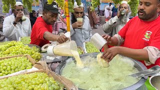 Huge Rush For Grape Juice Refreshing Angoor Ka Sharbat Healthy Summer Drink Grapes Milkshake Making [upl. by Griff]