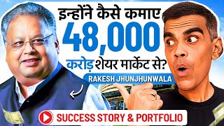 Rakesh Jhunjhunwala Success Story amp Latest Portfolio  Share Market Tips amp Biography  Death Hindi [upl. by Reffineg]