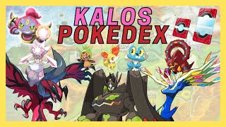 Kalos Pokedex  All 72 Gen 6 Kalos Pokemon [upl. by Aihsekel779]