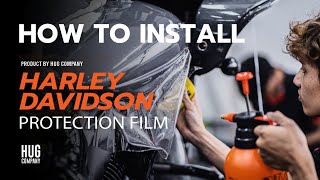 How To Install Harley Davidson Paint Protection Film Product By Hug Sticker [upl. by Inamik]