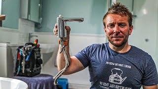 HOW TO CHANGE OR REPLACE SINGLE BATHROOM BASIN TAP [upl. by Eudosia]