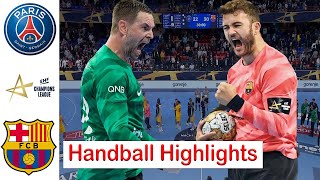 Paris SaintGermain HB Vs Barca handball Highlights Quarter finals EHF Champions League 2024 [upl. by Tecu408]