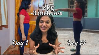 I did Chloe Ting’s 19Days Challenge Results Honest Review chloeting shredchallenge result [upl. by Metts310]