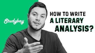 How to Write a Literary Analysis Essay  Studybay [upl. by Bocyaj]