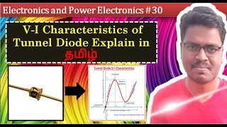 30 Electronics  VI Characteristics of Tunnel Diode Explain in Tamil [upl. by Enar]