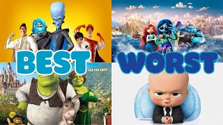 TOP 5 BEST amp WORST DREAMWORKS MOVIES [upl. by Donnell]