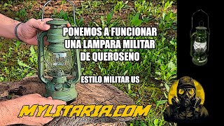 Linterna o lampara de queroseno estilo militar antiguo [upl. by Egreog]