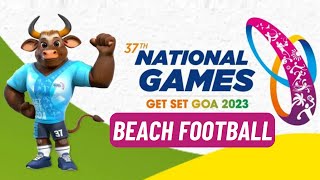 Beach Football  Semi FINALS 37th National Games 2023  DD Sports [upl. by Retrak]