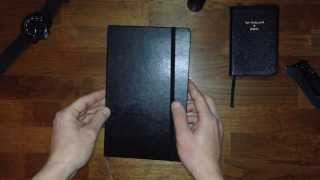 Moleskine Ruled Notebook Large Size Hardcover Review [upl. by Bogie]