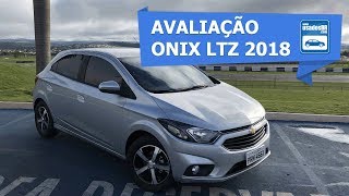 Avaliação Chevrolet Onix LTZ 14 AT 2018 [upl. by Odnumyer]