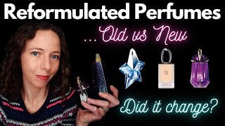 Reformulated Fragrances Old vs New Formulation Perfumes Comparison Mugler Angel Alien Armani Si EDP [upl. by Barsky]