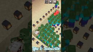 Minecraft Mob Battle Short minecraft shortvideo shortsvideo shortsfeed shorts technogamerz [upl. by Lucienne]