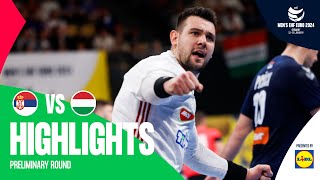 This is how you close a game  Serbia vs Hungary  Highlights  Mens EHF EURO 2024 [upl. by Tiffanle]