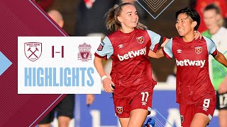 West Ham 11 Liverpool  Ueki Goal Secures Late Draw  Womens Super League Highlights [upl. by Paulson]