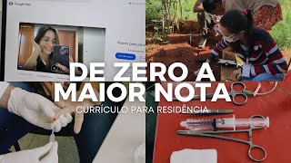 A minha trajetória para alcançar a MAIOR NOTA na ANÁLISE CURRICULAR da residência [upl. by Enened]