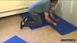 Foam Tiles  Easy Installation Video  Greatmats [upl. by Anaeirb]