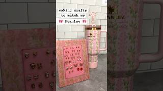 making more crafts to match my 🎀 LoveShackFancy Stanley 💕 stanley diy diygifts [upl. by Adne]