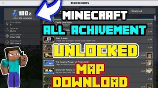 How To Complete All Achievements in Minecraft 120 PE  ACHIEVEMENT WORLD FOR MINECRAFT PE IN HINDI [upl. by Ireva]