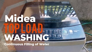 Continuous filling of Water Midea Top Load Washing Machine [upl. by Brozak]