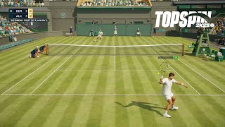 Top Spin 2K25  Carlos Alcaraz Vs Matteo Berrettini I Wimbledon I Legend Difficulty PS5 [upl. by Nanice]