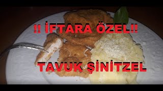 TAVUK ŞİNİTZEL TARİFİ EVDE KOLAY ŞİNİTZEL NASIL YAPILIR [upl. by Hesta]