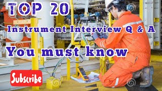 Top 20 Most Asked Instrumentation Interview Questions and Answers  Important Question Answer [upl. by Gustie]