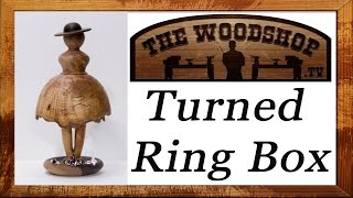 Woodturning Female Lidded Ring Box [upl. by Notlim]