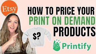 How To Price Your Print On Demand Products For Etsy Gildan 18000 Full Pricing Research [upl. by Eisseb]