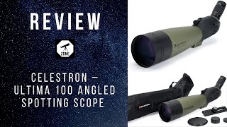 Celestron – Ultima 100 Angled Spotting Scope REVIEW 2020 27  Telescope zone [upl. by Kerianne182]