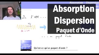 AbsorptionDispersion 3  Notion de paquet donde [upl. by Llewxam702]