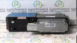 REXROTH  PROPORTIONAL VALVE 5WRPE 10 F1B 70L2XG24K0B5M Repaired at Synchronics [upl. by Earehc]