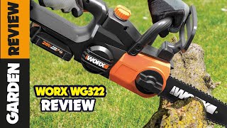 🏕️ WORX WG322 20V Power Share 10quot Cordless Chainsaw Review [upl. by Ilac985]