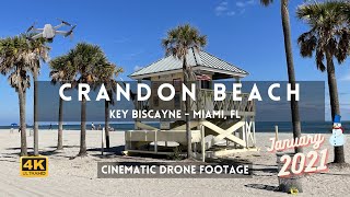 Crandon Beach Key Biscayne 2021 4K Short Drone Cinematic Video KeyBiscayne KeyBiscayneMiami [upl. by Salis]