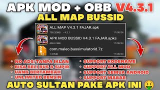 UPDATE APK MOD  OBB BUSSID V431 UNLIMITED amp FULL MAP  SUPPORT KODENAME amp MABAR [upl. by Martina]