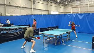 2024 NSW veterans table tennis div 2 Beverley Clackson vs Pavol Salanci set 3 [upl. by Laurita]