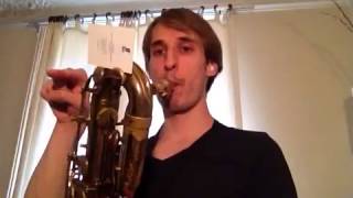 Baritone Saxophone Altissimo G Trick [upl. by Hahn]