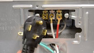 How To Change A Dryer Cord  Changing a 3Prong to a 4Prong Plug [upl. by Eniamej38]