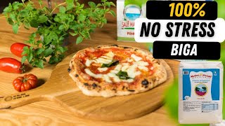 100 Biga quotno stressquot Pizzateig Rezept [upl. by Ardnuaet]